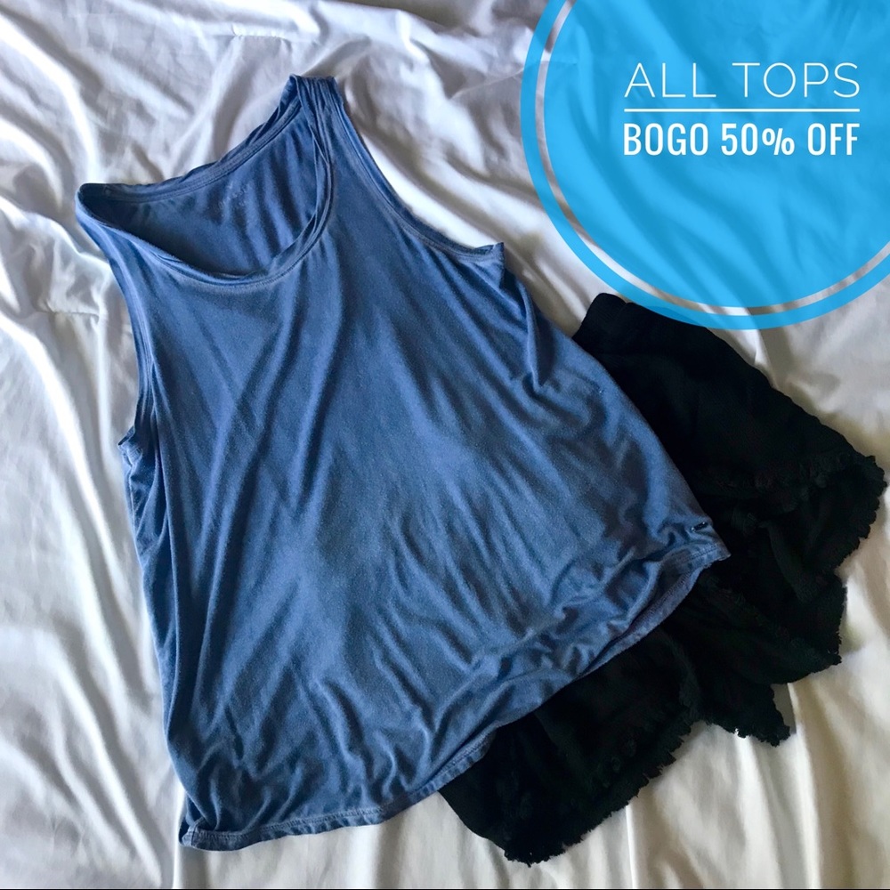 AEO Soft & Sexy Blue Tank Top